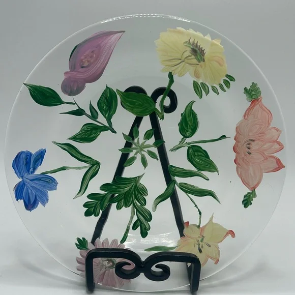 Vintage Royal Danube Glass Plates - Set of 4 - Picture 8 of 10